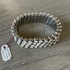 Vintage watch and rhinestone bracelet